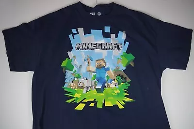 Jinx Mojang Mens Size XL Graphic T-Shirt Minecraft Short Sleeve Black Color • $11.99