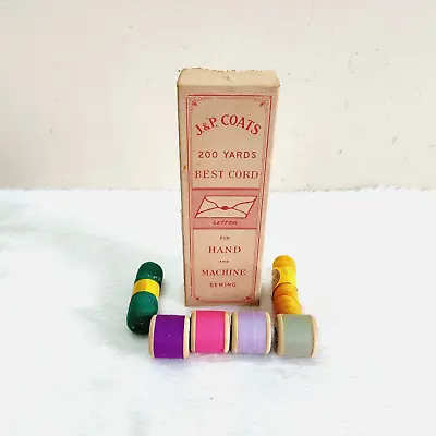 1940s Vintage J & P Coats 200 Yards Best Cord For Sewing Box Collectible CB252 • £76.33