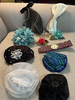 VINTAGE 1980s LOT OF 14 ASSORTED HAIR CLIPS BARRETTES FLOWERS BOWS • $15.99