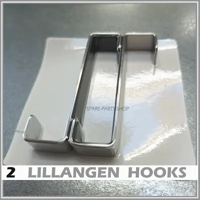 £4.25 • Buy Ikea Lillangen Hooks Hangers Many Uses Stainless Steel New Pack Of 2