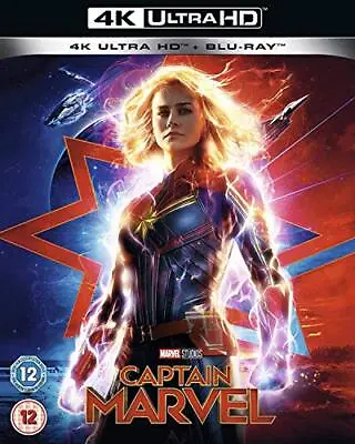 Marvel Studios Captain Marvel [Blu-ray + 4K Ultra-HD] [2019] [Region A & B & C] • £5.94