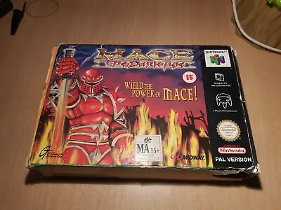 BOX ONLY Nintendo 64 : Mace The Dark Age N64 NO GAME Ripped /damaged • $59