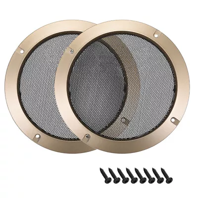 2pcs 8  Speaker Grill Mesh Decorative Circle Subwoofer Guard Protector Cover • $18.11