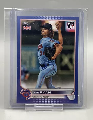 2022 Topps UK Edition JOE RYAN Minnesota Twins RC Rookie Blue Parallel 47/75 • $13