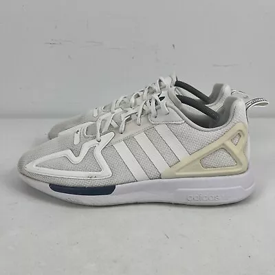 Adidas ZX 2K Flux Mens Trainers US 11.5 Low Top White Free Postage • $35