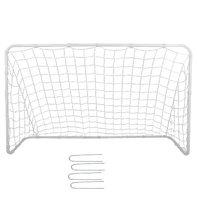 Steel Frame Football Soccer Goal Rebounder Quick Setup EZ Storage White • $31.58