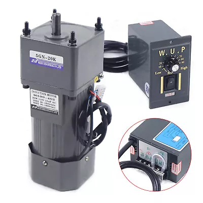 AC110V 5K/10K/20K Electric Gear Motor+Variable Speed Reduction Controller 90W • $71