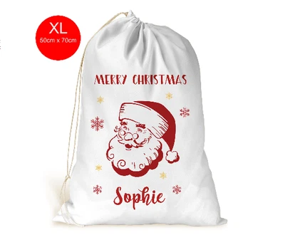 £10.99 • Buy Personalised XL Christmas Sack Xmas Gift Bag Santa Clause Father Christmas