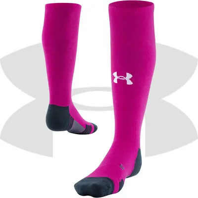 Under Armour UA Team Cushioned Over The Calf Baseball Softball Socks 1367822 • $13.99