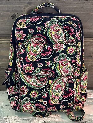 Vera Bradley Backpack Petal Paisley Pink Green  School Travel Retired • $28