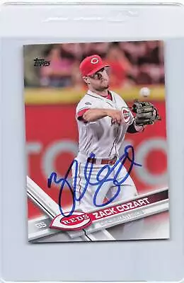 2017 Topps #414 Zack Cozart Reds Signed Auto *J4693 • $4