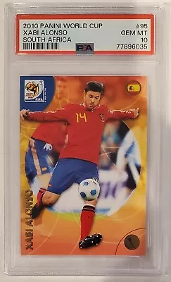 2010 Panini World Cup South Africa 95 Xabi Alonso PSA 10 Gem Mint Spain • $54.99