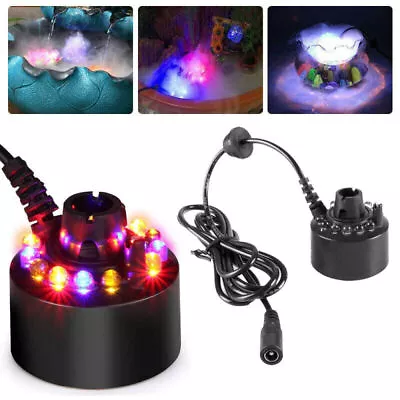 12 LED Light Ultrasonic Mist Maker Fogger Water Fountain Pond Atomizer DIY 24V • $13.09