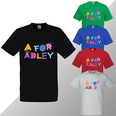 A For Adley Kids Girls T Shirt Top Tee Fun Youtuber Inspired Merch Gamer Gifts  • £7.99