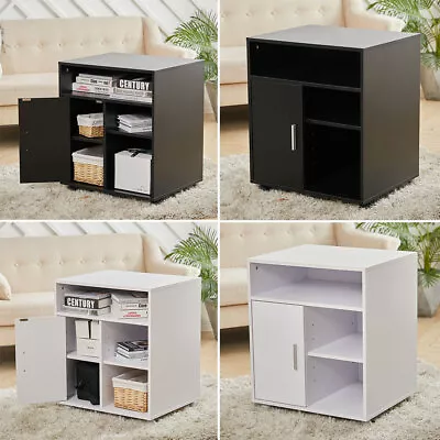 Mobile Filing Cabinets Printer Stand Office Cabinet With 5 Storage Compartment • £51.95