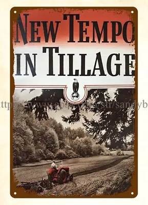 1942 JI CASE Centennial TRACTOR PLOW Tempo Farm Agricultural Tin Sign Bar Decor • $18.89