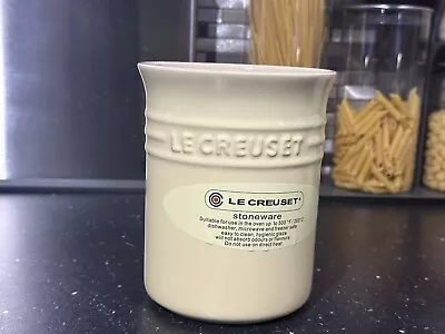 Le Creuset New Stoneware Ceramic Pale Yellow Utensil Pot RRP £32 • £24