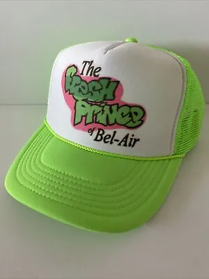 Vintage Fresh Prince Of Bel-Air Trucker Hat Adjustable Snapback Hat Neon Green • $16.11