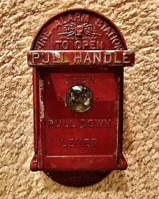 Vintage Gamewell Fire Alarm Call Box Telegraph Station Fire Department Oval • $175