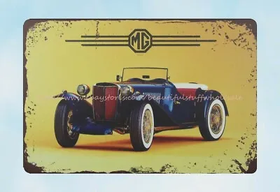 $18.89 • Buy  Outdoor Prints MG Classic Old Car Automotive Metal Tin Sign