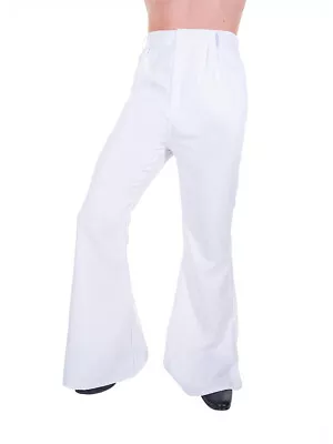 70s White Disco Men's Costume Pants • $19.98