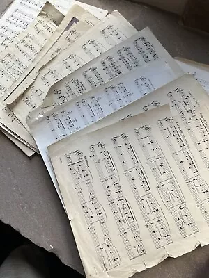 £1 • Buy Vintage Sheet Music Paper, Decoupage, Art , Crafting, Shabbychic, Piano, Violin