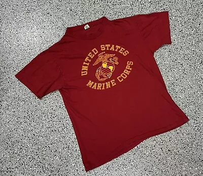 Vintage ARTEX United States Marine Corps Semper Fi T Shirt 80s 90s Mens SZ L • $11.99