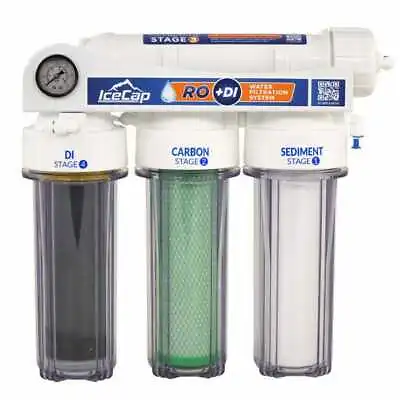 75gpd IceCap 4 Stage RO/DI Systems Water Purification For Reef Aquariums  • $209.99