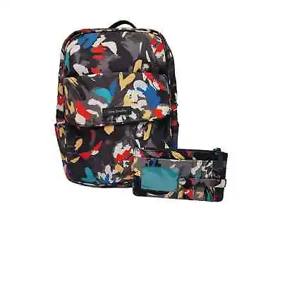 Vera Bradley Splash Floral Backpack & Wallet Set Nylon Adjustable Multicolor  • $49.96