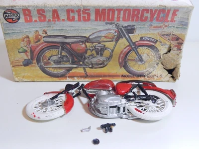 £10 • Buy 1/12 Scale Vintage Airfix Bsa C15 Motorcycle With Tatty Box For Spares Or Repair