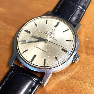 Omega Seamaster Chronometer Watch Men Automatic Round Swiss Silver 35mm Vintage • $672.35