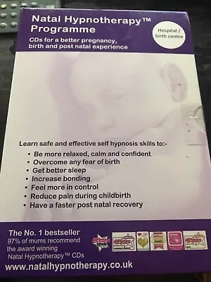 Natal Hypnotherapy Programme CDs  Better Pregnancy Birth Etc SEALED CDs Set Of 4 • £19.95