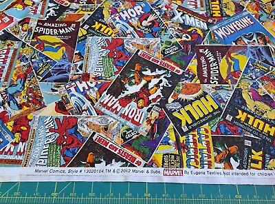 2012 Marvel Comics 100% Cotton Fabric Sold By The Yard #806 • $7.99