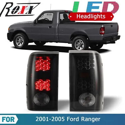 Black Smoke For 2001-2005 Ford Ranger LED Tail Lights Lens Pair Rear Brake Lamps • $79.99