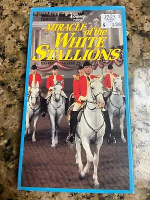 Vintage Miracle Of The White Stallions Disney VHS Cassette Tape Minty (1963) • $6.99