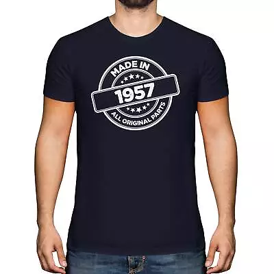 £11.71 • Buy Funny 65th Birthday Gift For Men Tshirt Grandad Dad Him Man Present Made In 1957