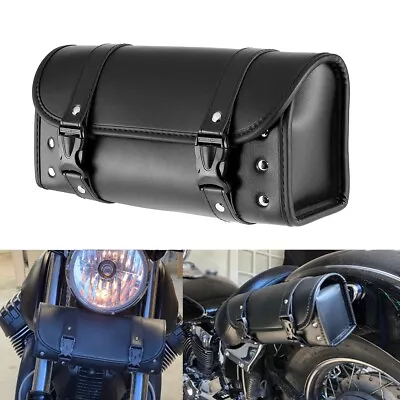 Tool Bag Fork Handlebar Saddlebag For Yamaha V Star XVS 650 950 1100 1300 Custom • $24.99