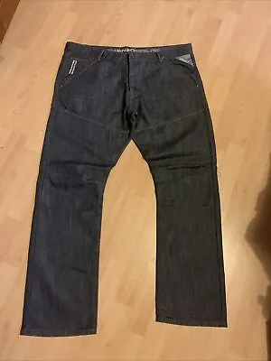 Mens ZE Enzo Size W40 Regular Grey Wash Casual Denim Jeans • £11.99