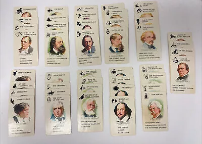 Vintage Whitman Game Of Authors 44 Cards  (No Box) • $19.99