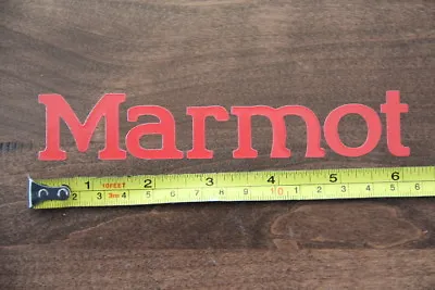 MARMOT Clothing Equipment STICKER Decal DIE CUT Red NEW Climbing • $3.57