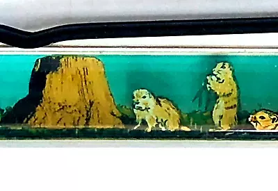 Devils Tower Wyoming Floaty Pen Moving Prairie Dogs First National Monument Vtg • $23.99