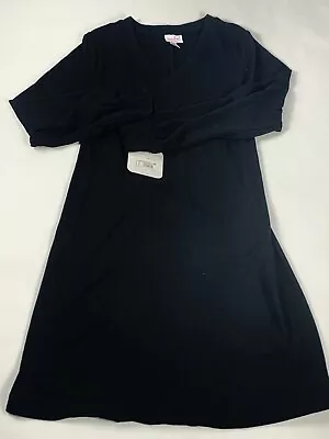 Isabel Maternity 3/4 Sleeves Black Dress Size Small Long Nwt • $13.10