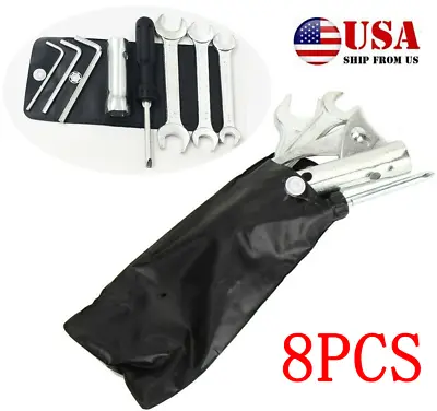  Motorcycle Repair Tools Kit Screwdriver Wrench Spanner Spark Plug Socket Sleeve • $16.49