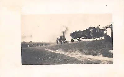 Early Steam Engine Tractor~Farm Equipment~1915 Real Photo Postcard~RPPC • $9