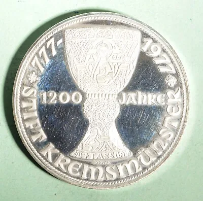 $24 • Buy Austria 1977 - 100 Schilling Proof - (Kremsmunster ) - KM#2934 Ag640 INV#X511