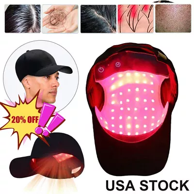 650nm Red LED Light Therapy Hat Hair Regrowth Hair Growth Anti-Hair Loss Cap US • $34.99