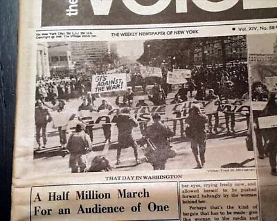 ANTI VIETNAM WAR March On Washington D.C. Protests & Photos 1969 Hippy Newspaper • $57