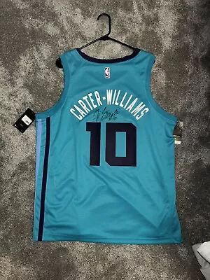 Signed NBA Charlotte Hornets Basketball #10 Michael Carter-Williams-XL • $110