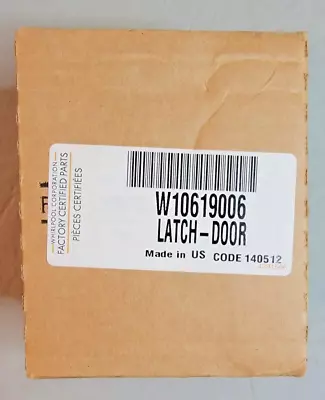 NEW/SEALED Whirlpool Factory Certified Part # W10619006 - Dishwasher Door Latch • $20