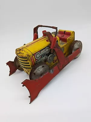 Vintage Marx Toys Litho Wind Up Steel Caterpillar Bulldozer  • $44.25